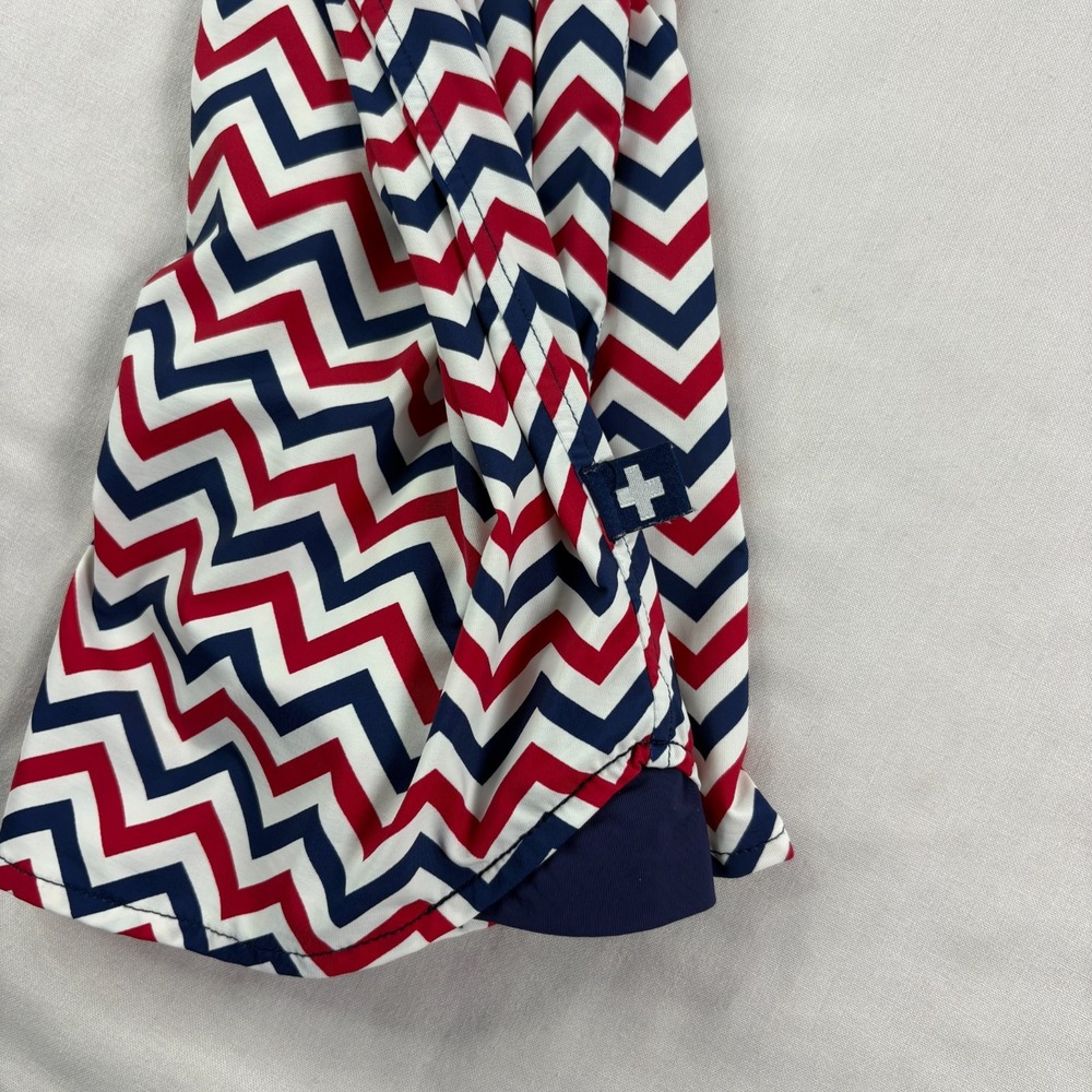 Andrew Christian Shirt Mens Small Chevron Graphic Button Up Stretch Preppy - Picture 8 of 9